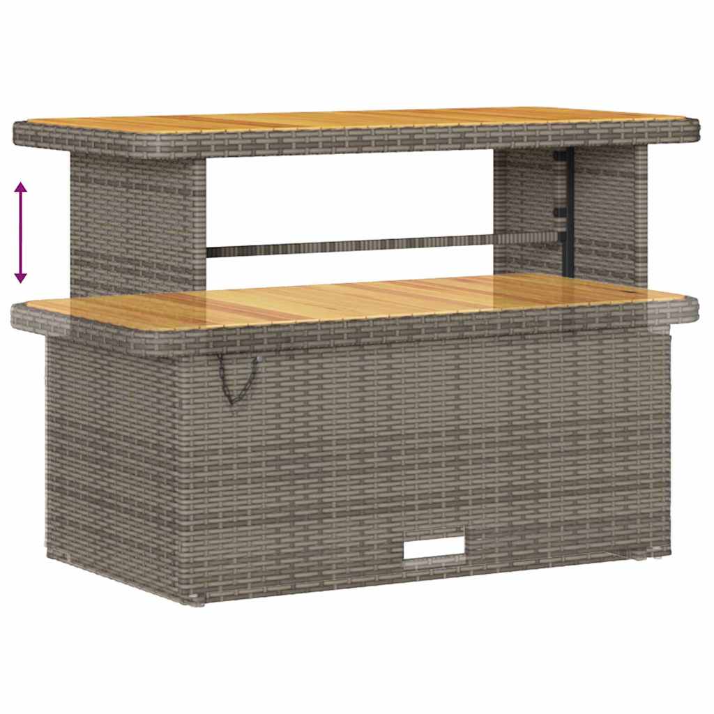 Sjedeća garnitura za vrt 13 pcs Siva poliratan