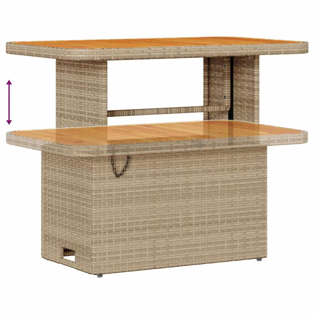 Sjedeća garnitura za vrt 10 pcs Bež poliratan