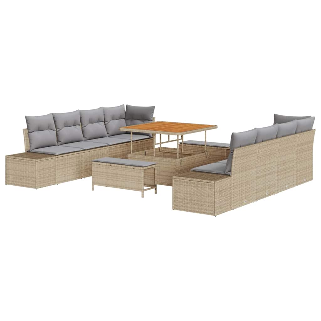 Sjedeća garnitura za vrt Bež 100 x 100 x 71 cm Poli ratan