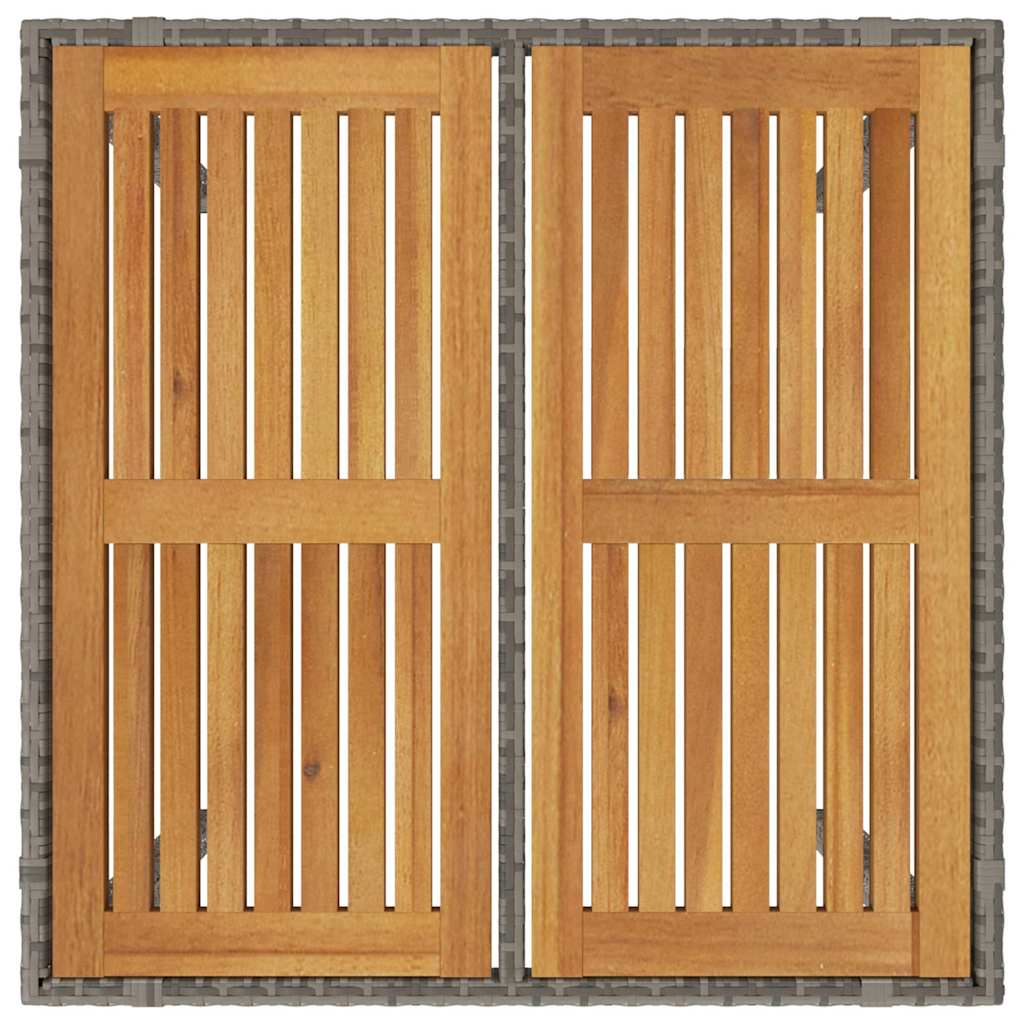 Vrtni set za objed 5 pcs Siva i smeđa poliratan