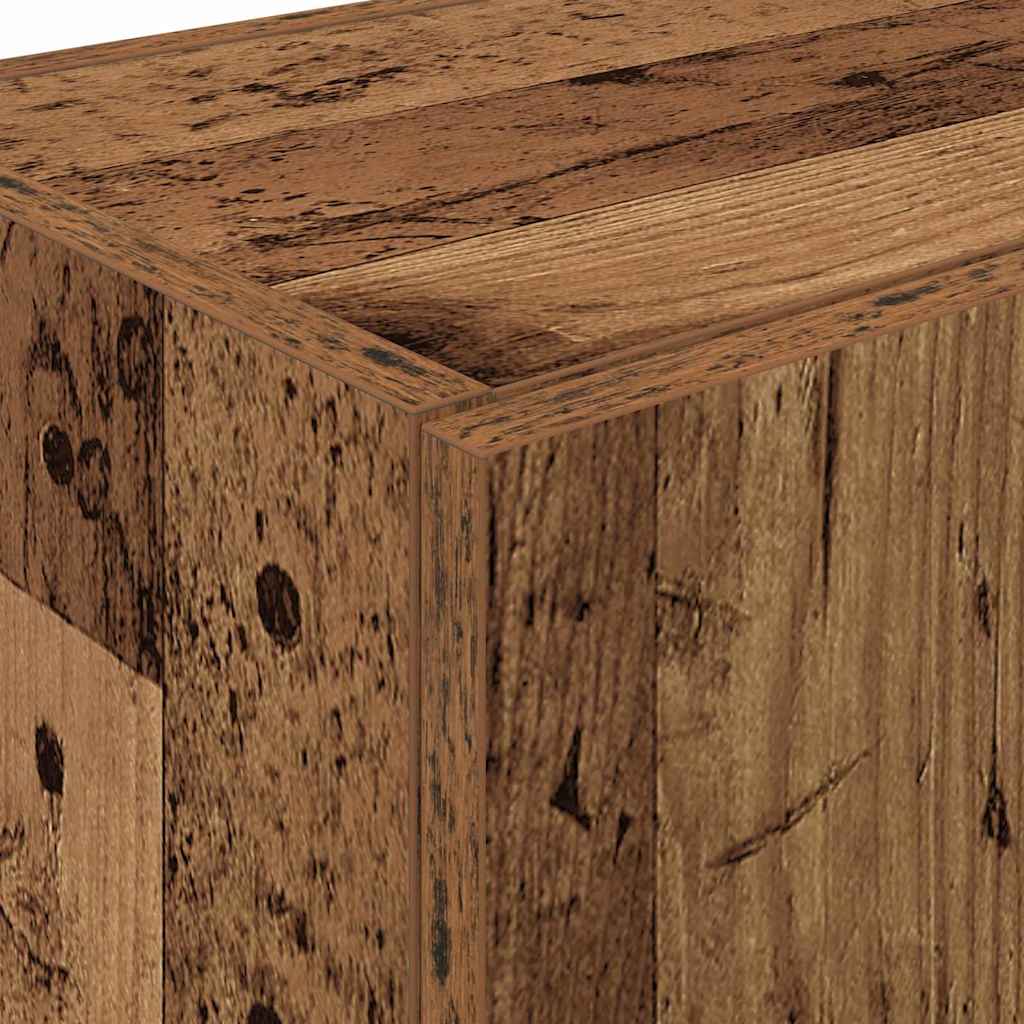 Kuhinjski bufet s policom 2 pcs Staro drvo 60 x 50 x 180 cm