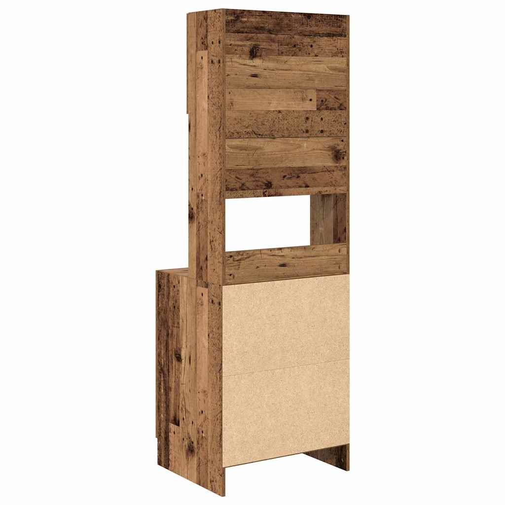 Kuhinjski bufet s policom 2 pcs Staro drvo 60 x 50 x 180 cm