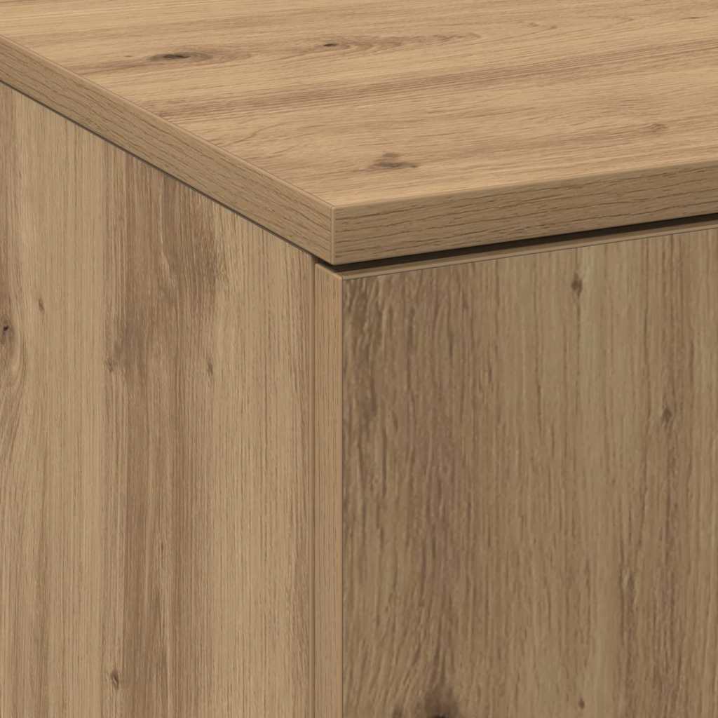 Visoka komoda hrast artisan 60 x 35 x 180 cm Konstruirano drvo