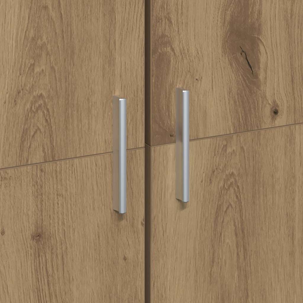 Visoka komoda hrast artisan 60 x 35 x 180 cm Konstruirano drvo