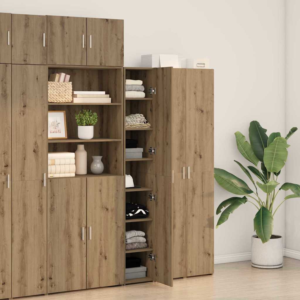 Highboard 2 pcs Umjetnički hrast 30 x 42,5 x 185 cm