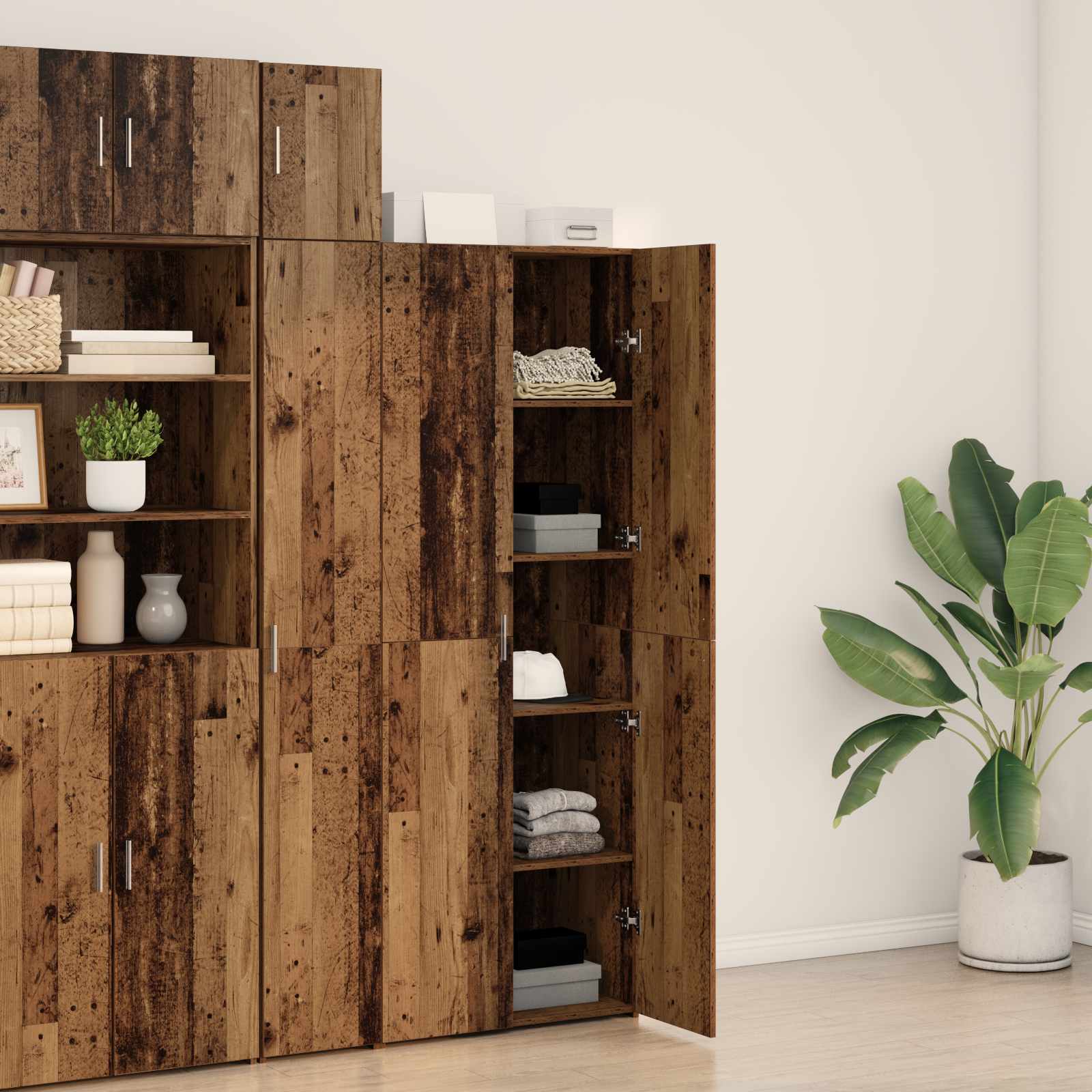 Highboard Staro drvo 70 x 42,5 x 185 cm