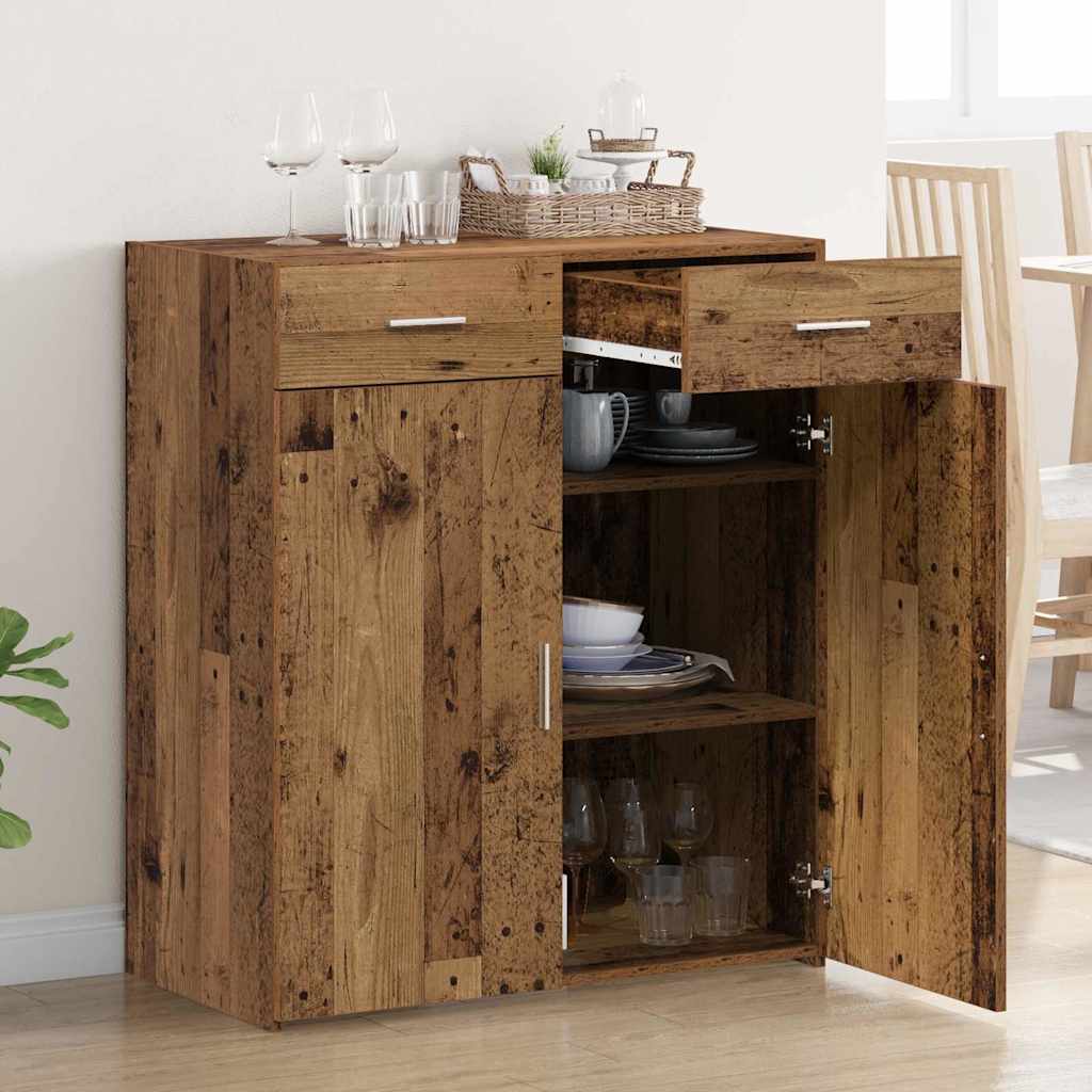 Ormarić za pohranu s ladicama Staro drvo 80 x 42.5 x 93.5 cm