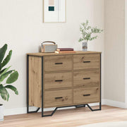 Komoda s ladicama 2 pcs Umjetnički hrast 91 x 35,5 x 74,5 cm