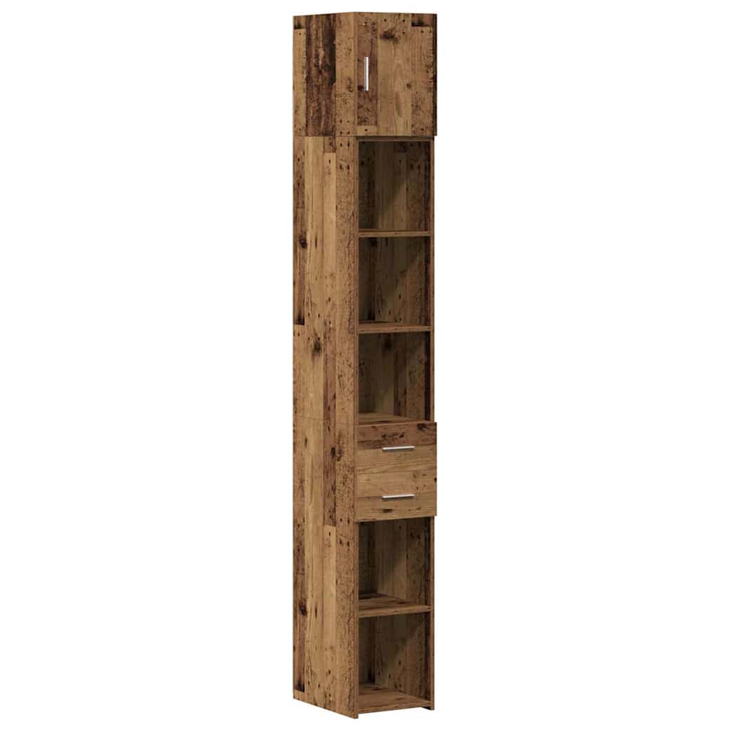 Ormarić za pohranu 2 pcs Staro drvo 30 x 42,5 x 225 cm