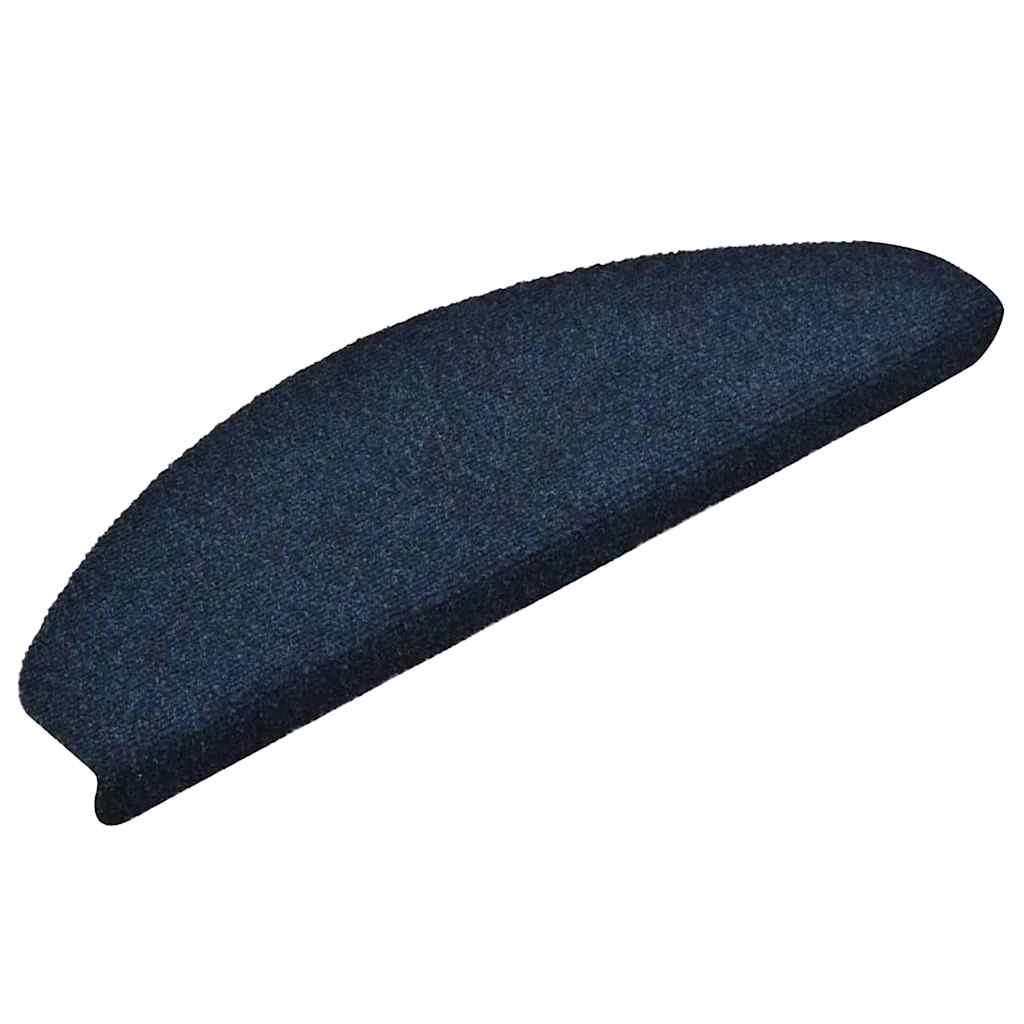 Prostirke za stepenice, samoljepljive, 20 kom. 65x21x4 cm, tamnoplave, poluokrugle, velike
