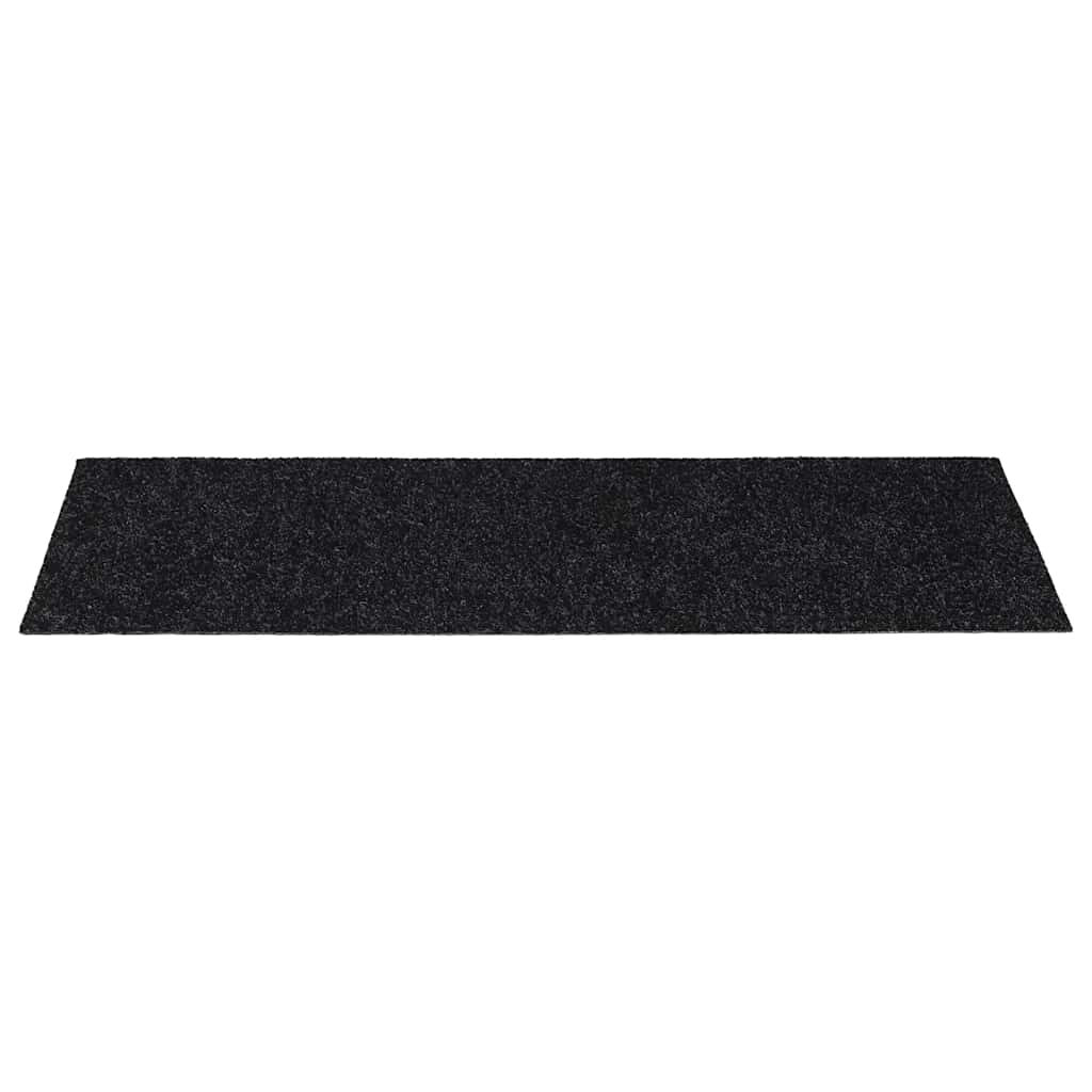 Prostirke za stepenice samoljepljive 30 kom 60x25 cm crne pravokutne