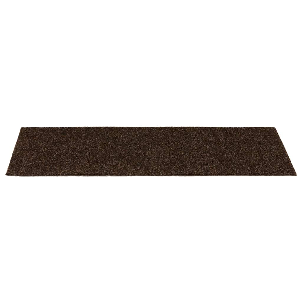 Prostirke za stepenice samoljepljive 30 kom 60x25 cm smeđe pravokutne