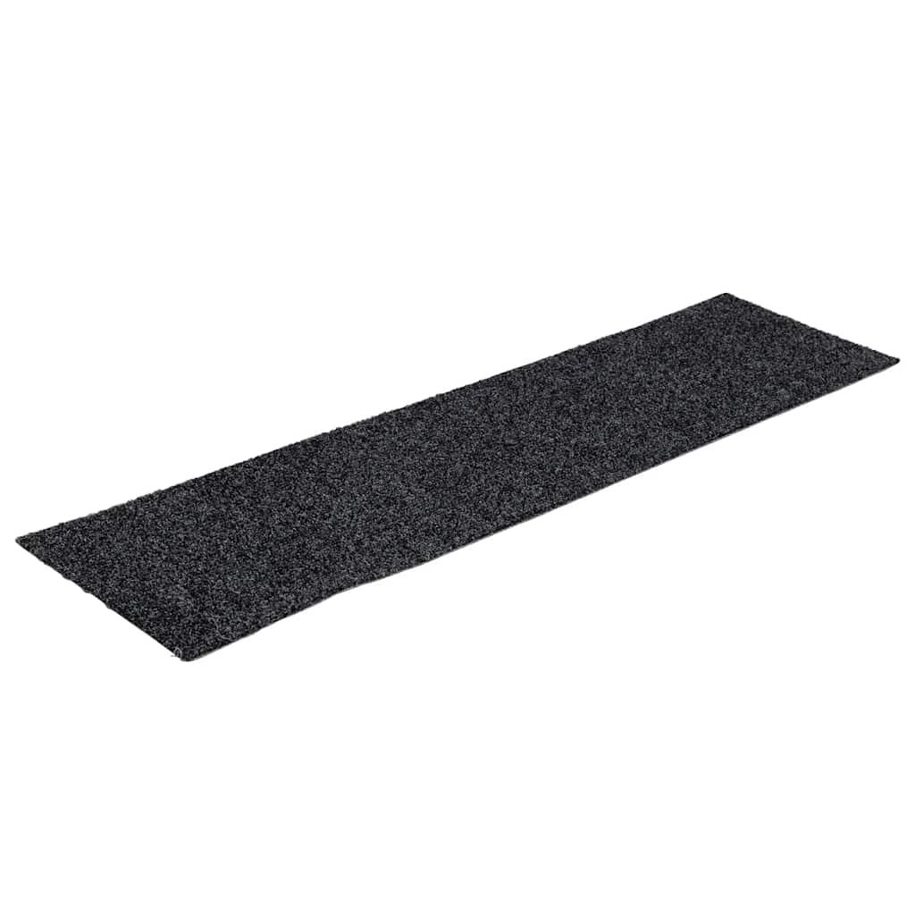 Prostirke za stepenice samoljepljive 30 kom 76x20 cm tamnosive pravokutne