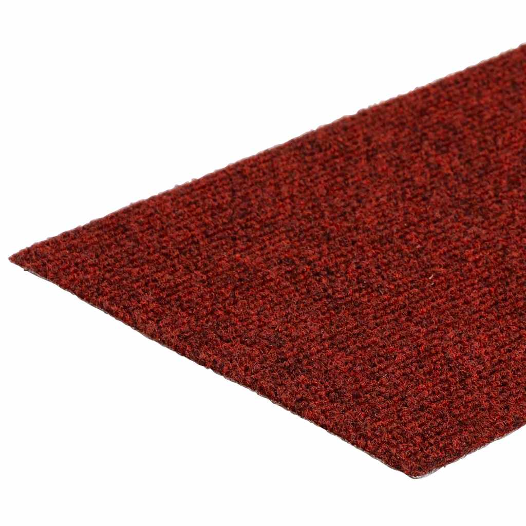 Prostirke za stepenice samoljepljive 30 kom 76x20 cm bordo crvene pravokutne
