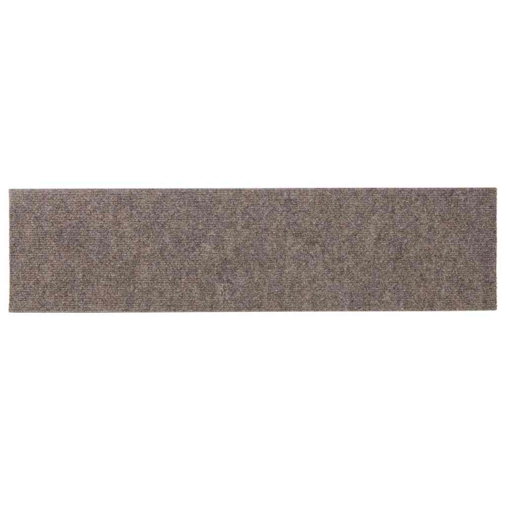 Prostirke za stepenice samoljepljive 30 kom 76x20 cm bež pravokutne