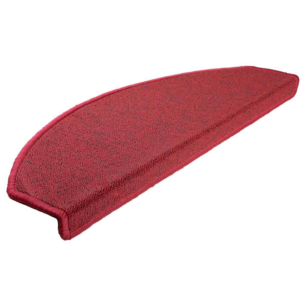 Prostirke za stepenice 30 kom 65x24x4 cm crvene poluokrugle velike