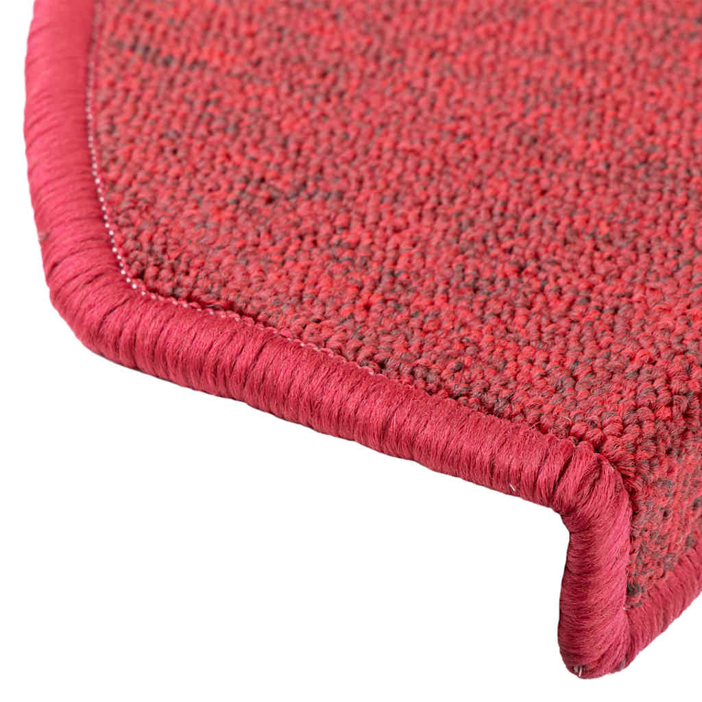 Prostirke za stepenice 30 kom 65x24x4 cm crvene poluokrugle velike