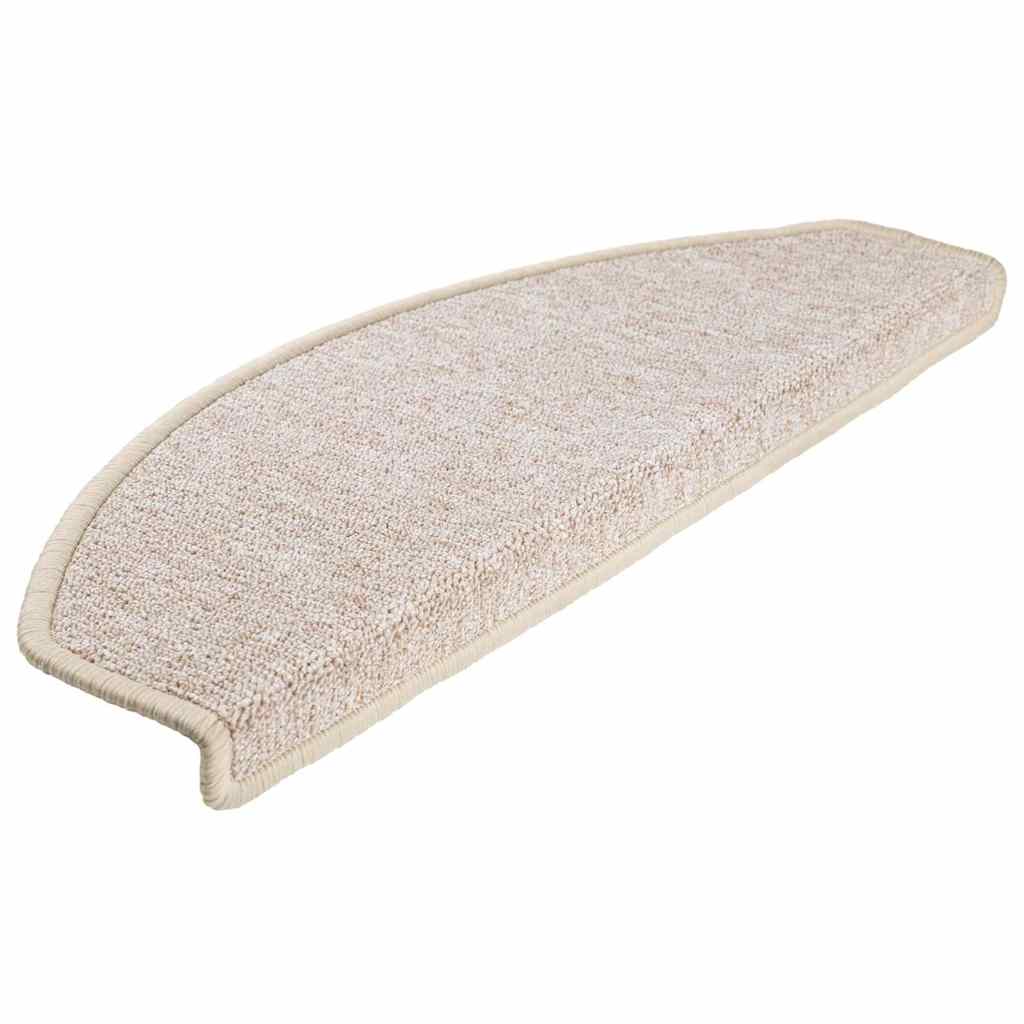 Prostirke za stepenice 30 kom 65x24x4 cm taupe poluokrugle velike