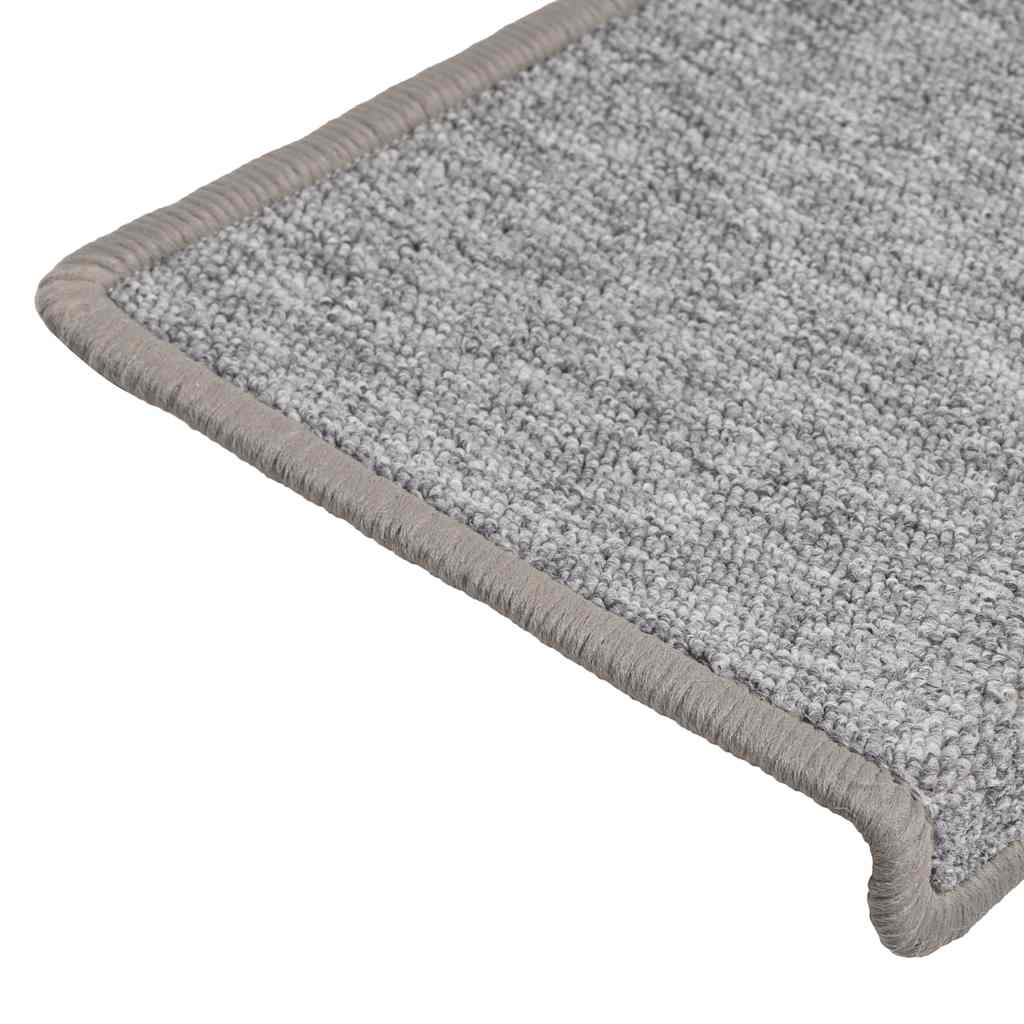 Prostirke za stepenice 30 kom 65x21x4 cm svijetlo sive pravokutne rubove