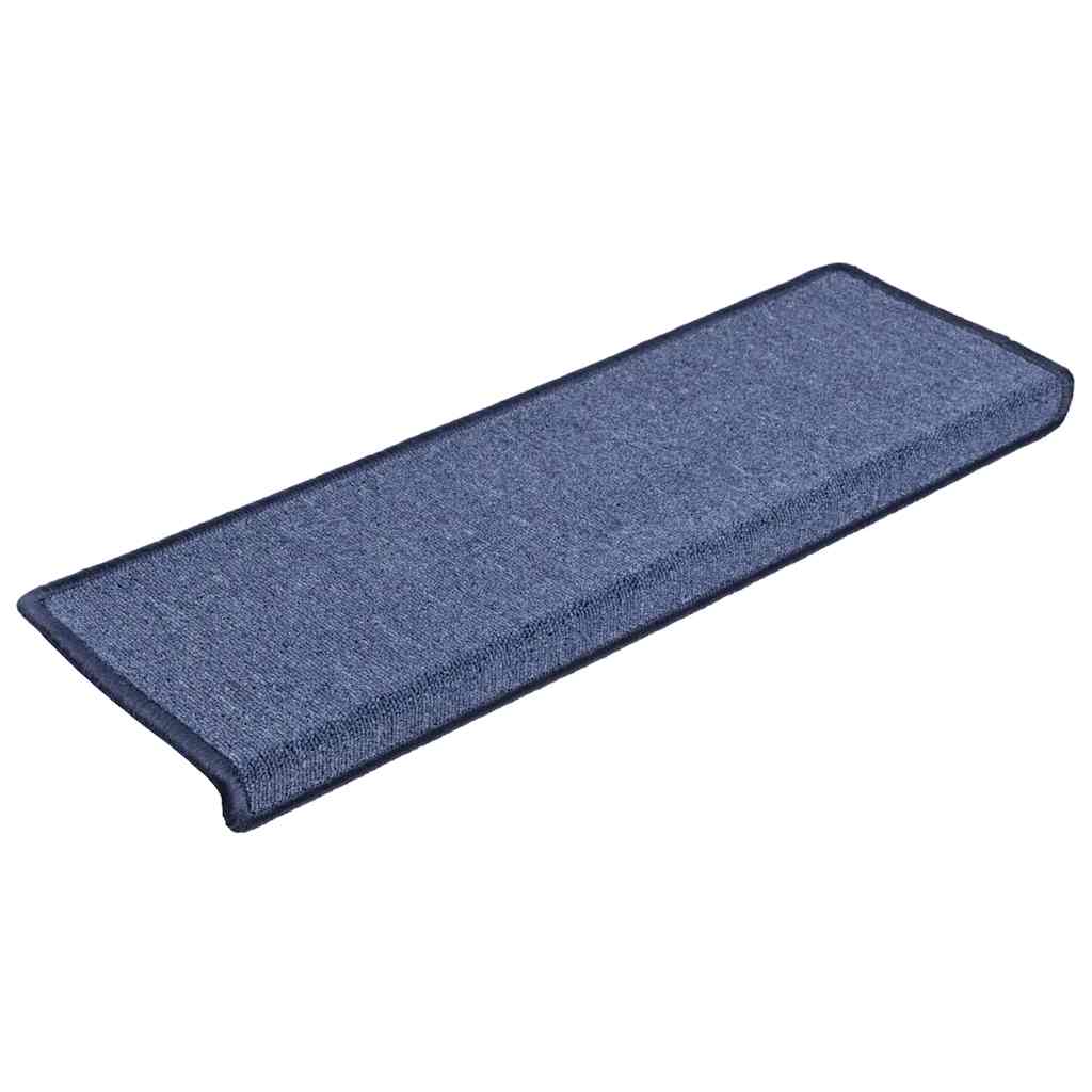 Prostirke za stepenice 30 kom 65x21x4 cm plave pravokutne rubove