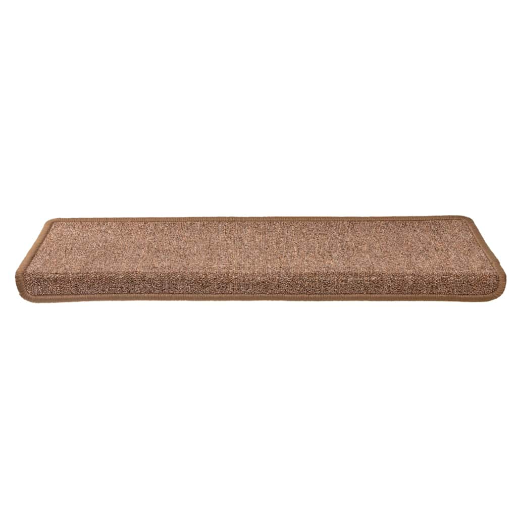 Prostirke za stepenice 30 kom 65x21x4 cm smeđe pravokutne rubove