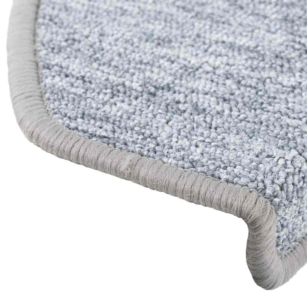 Prostirke za stepenice 20 kom 65x24x4 cm svijetlo sive poluokrugle velike