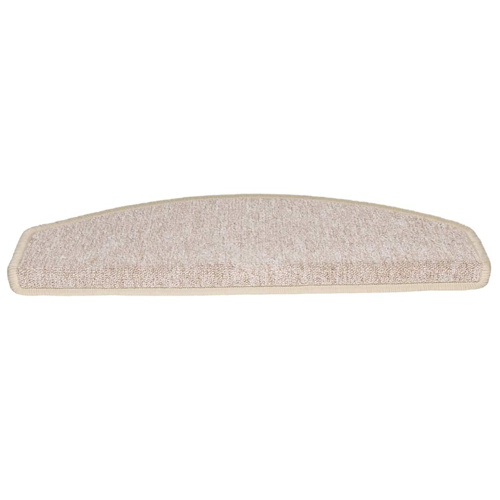 Prostirke za stepenice 20 kom 65x24x4 cm taupe poluokrugle velike