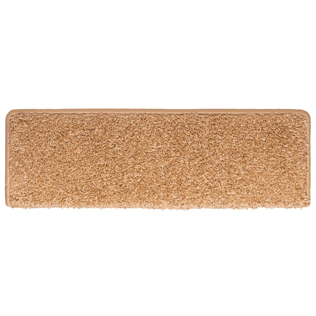 Prostirke za stepenice 30 kom 65x21x4 cm bež pravokutni rub