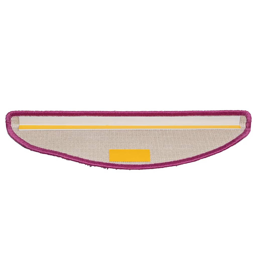 Prostirke za stepenice 20 kom 56x17x3 cm ljubičaste poluokrugle