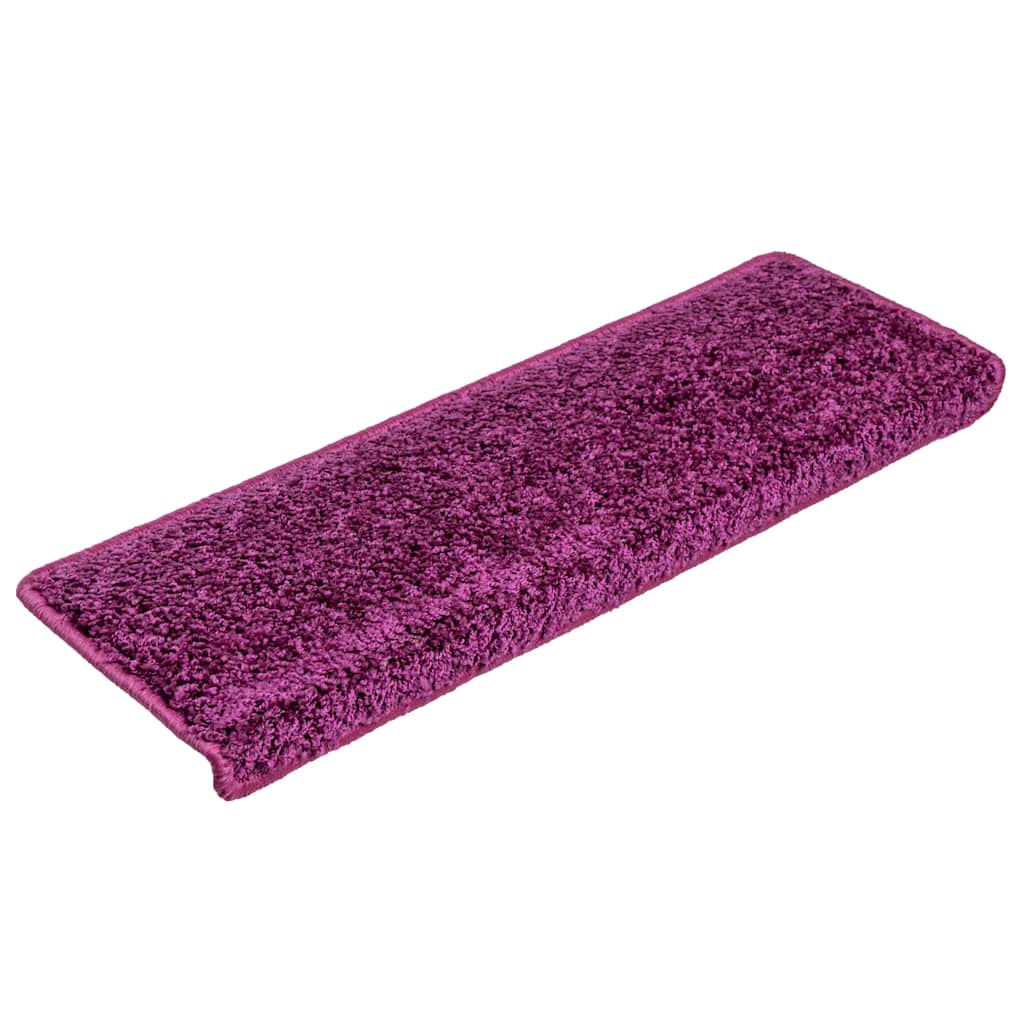 Prostirke za stepenice 20 kom 65x21x4 cm ljubičaste pravokutne rubove