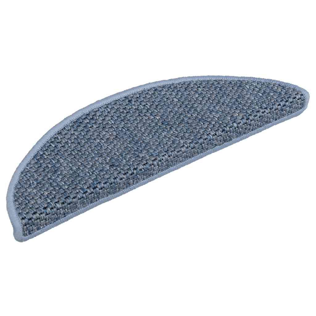 Samoljepljivi otirači za stepenice 30 kom 56x17x3 cm plavi