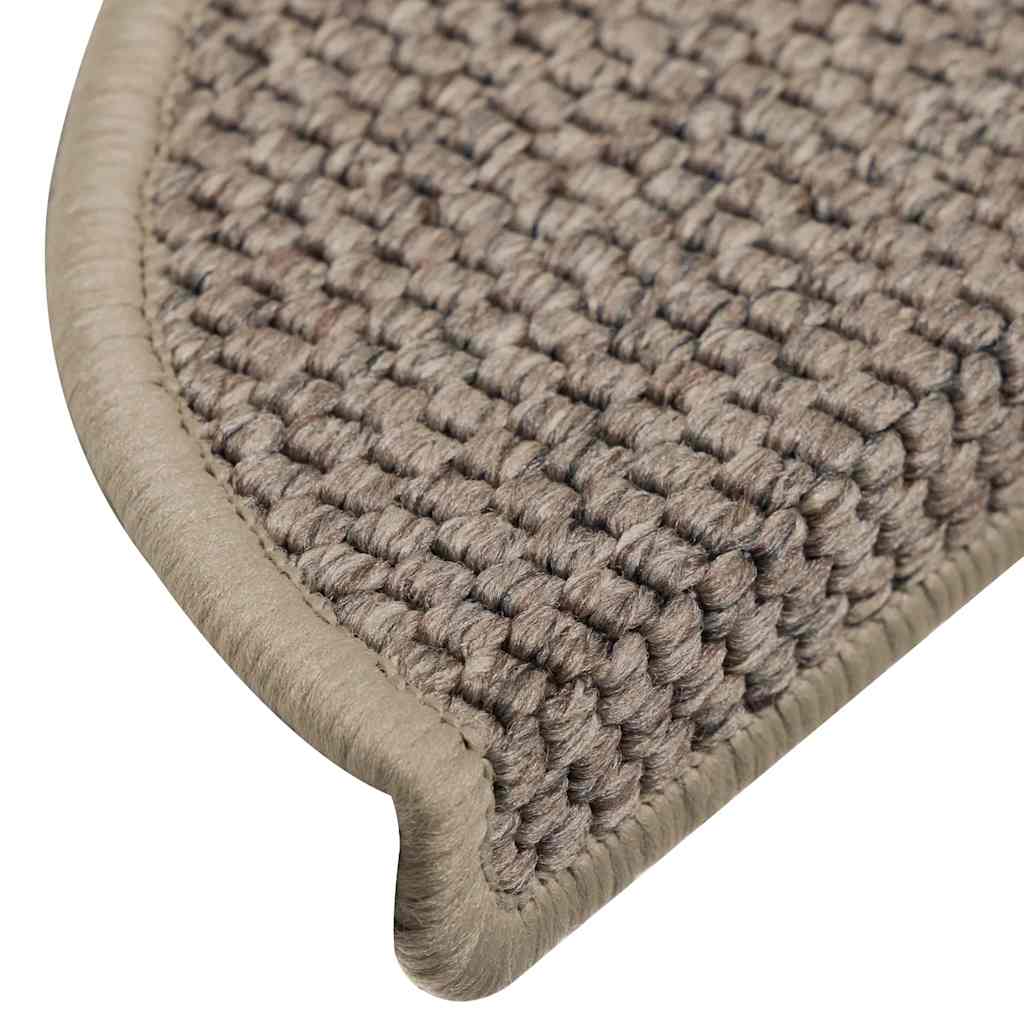 Samoljepljivi otirači za stepenice 30 kom 56x17x3 cm tamnobež