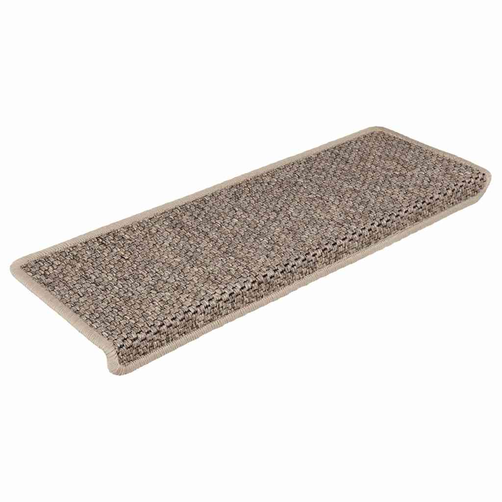 Samoljepljivi otirači za stepenice 30 kom 65x21x4 cm tamnobež