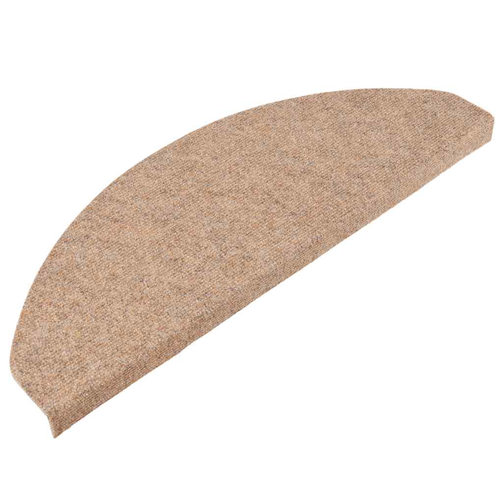 Samoljepljivi otirači za stepenice 20 kom bež 65x22,5x3,5 cm