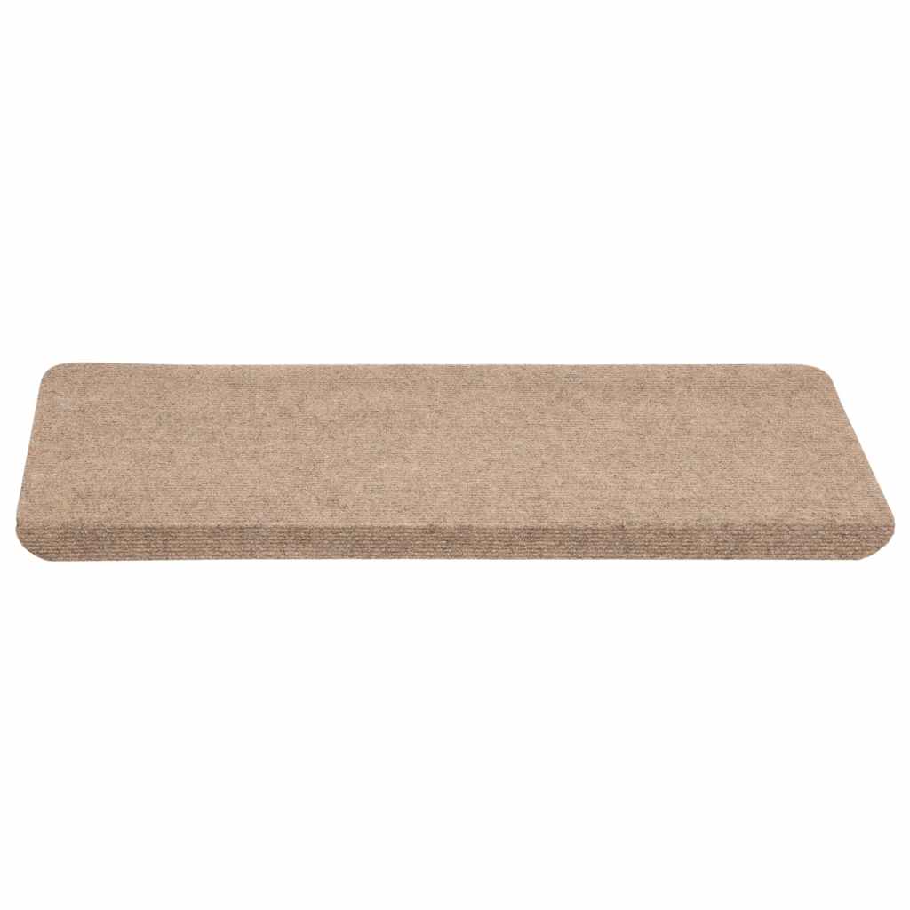Samoljepljivi otirači za stepenice 30 kom bež 65x24,5x3,5 cm