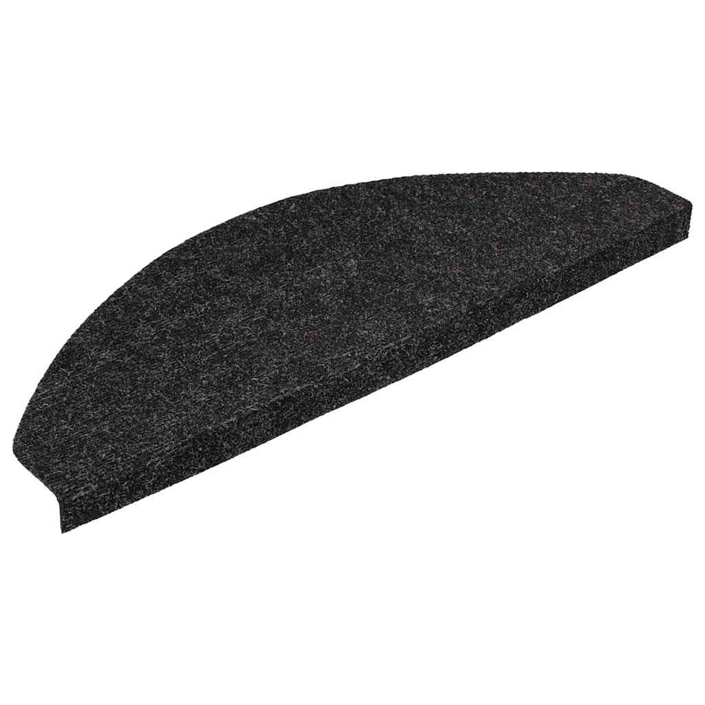 Samoljepljivi otirači za stepenice 20 kom crni 56 x 17 x 3 cm