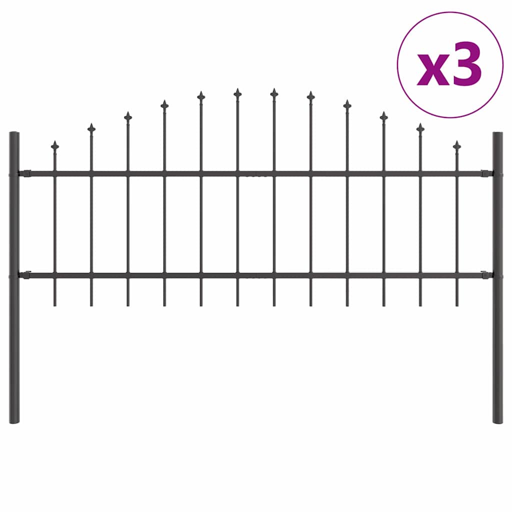 Vrtna Ograda Woerden 3 pcs Siva