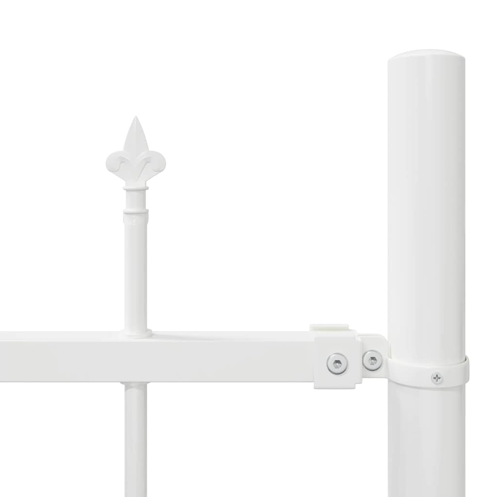Vrtna Ograda 2 pcs Bijelo 170 x 215 cm Čelik s prahom premazan