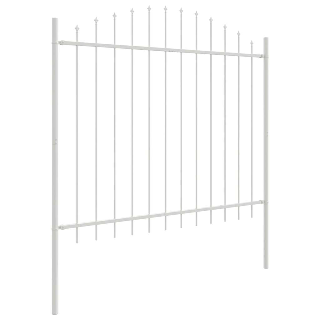 Vrtna Ograda 3 pcs Bijelo 170 x 165 cm Čelik s prahom premazan
