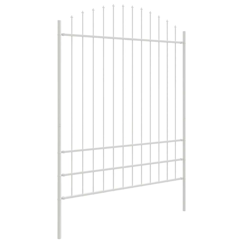 Vrtna Ograda 3 pcs Bijelo 170 x 225 cm Čelik s prahom premazan