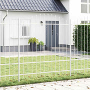 Vrtna Ograda 7 pcs Bijelo 170 x 215 cm Čelik s prahom premazan