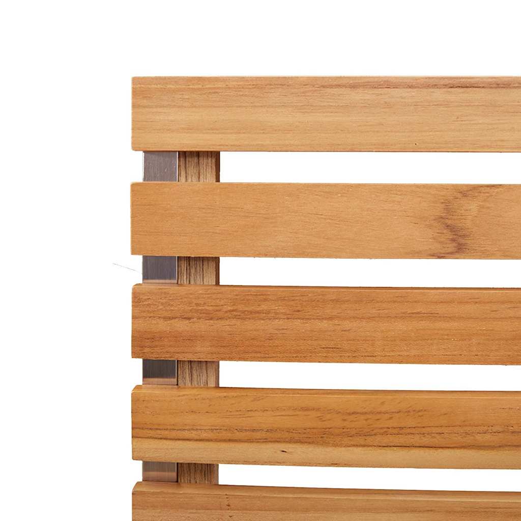 Vrtni set za objed 7 pcs Smeđa Čvrsto teak drvo