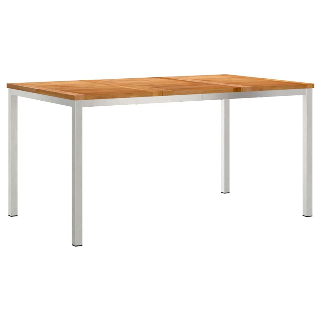 Vrtni set za objed 7 pcs Smeđa Čvrsto teak drvo