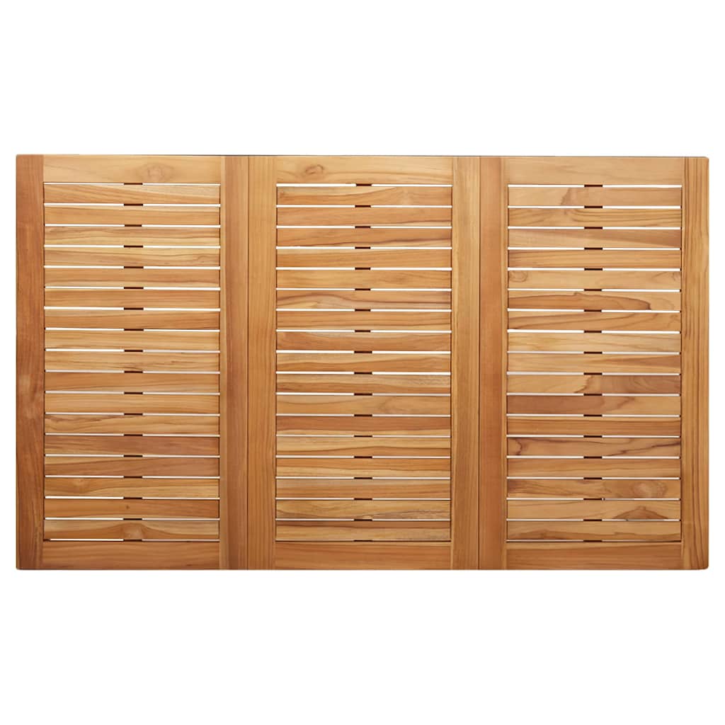 Vrtni set za objed 7 pcs Smeđa Čvrsto teak drvo