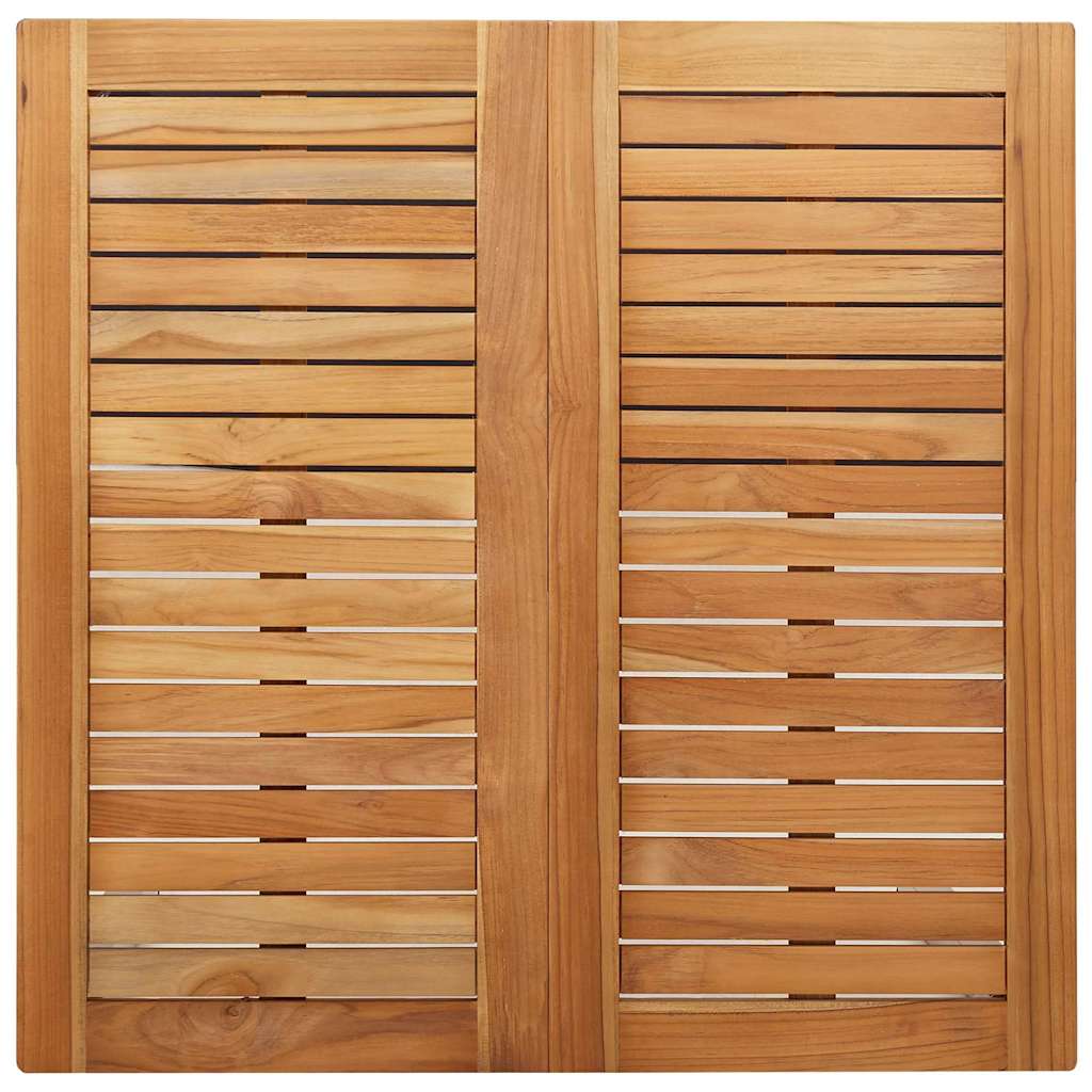 Vrtni set za objed 5 pcs Smeđa Čvrsto teak drvo