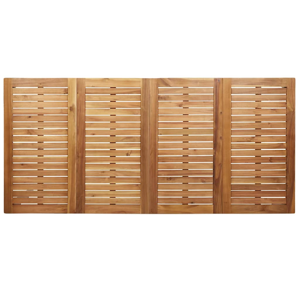 Vrtni set za objed 7 pcs Smeđa Čvrsto teak drvo