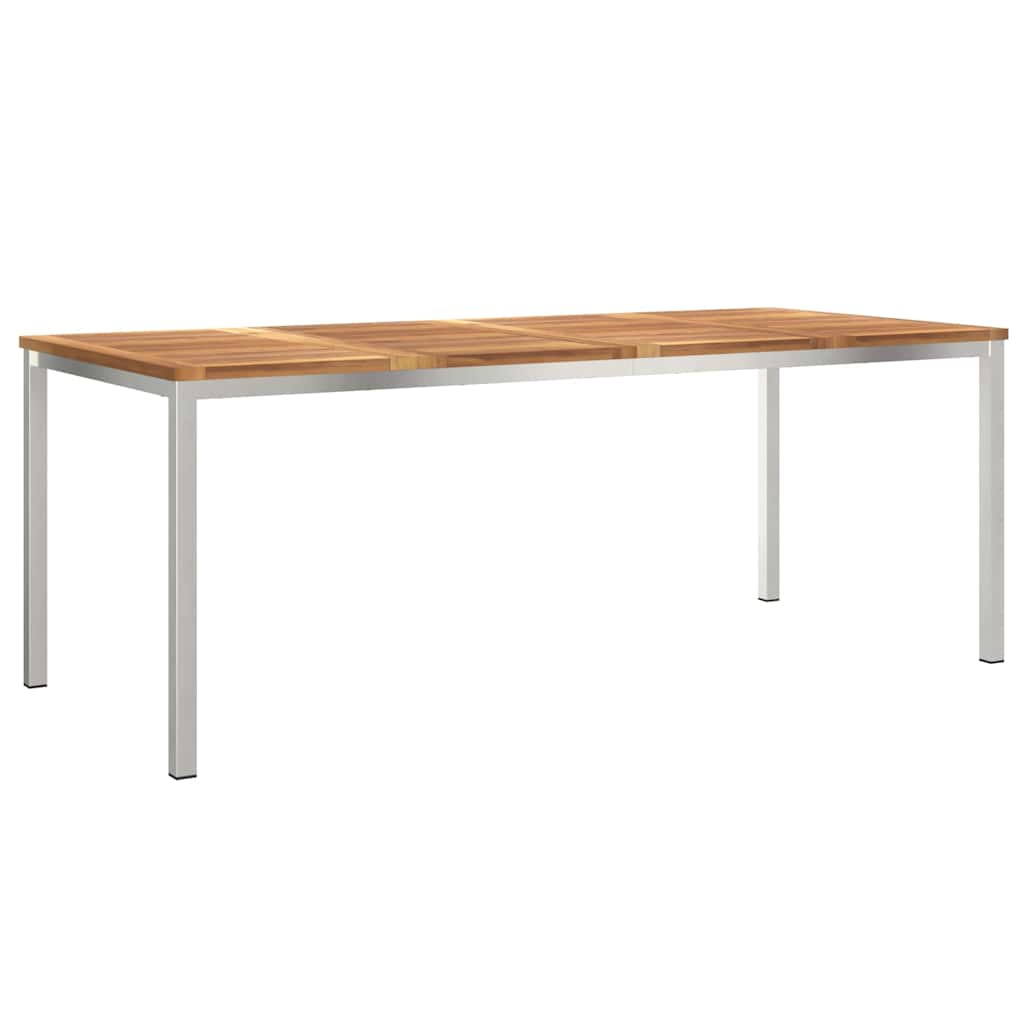 Vrtni set za objed 9 pcs Smeđa Čvrsto teak drvo