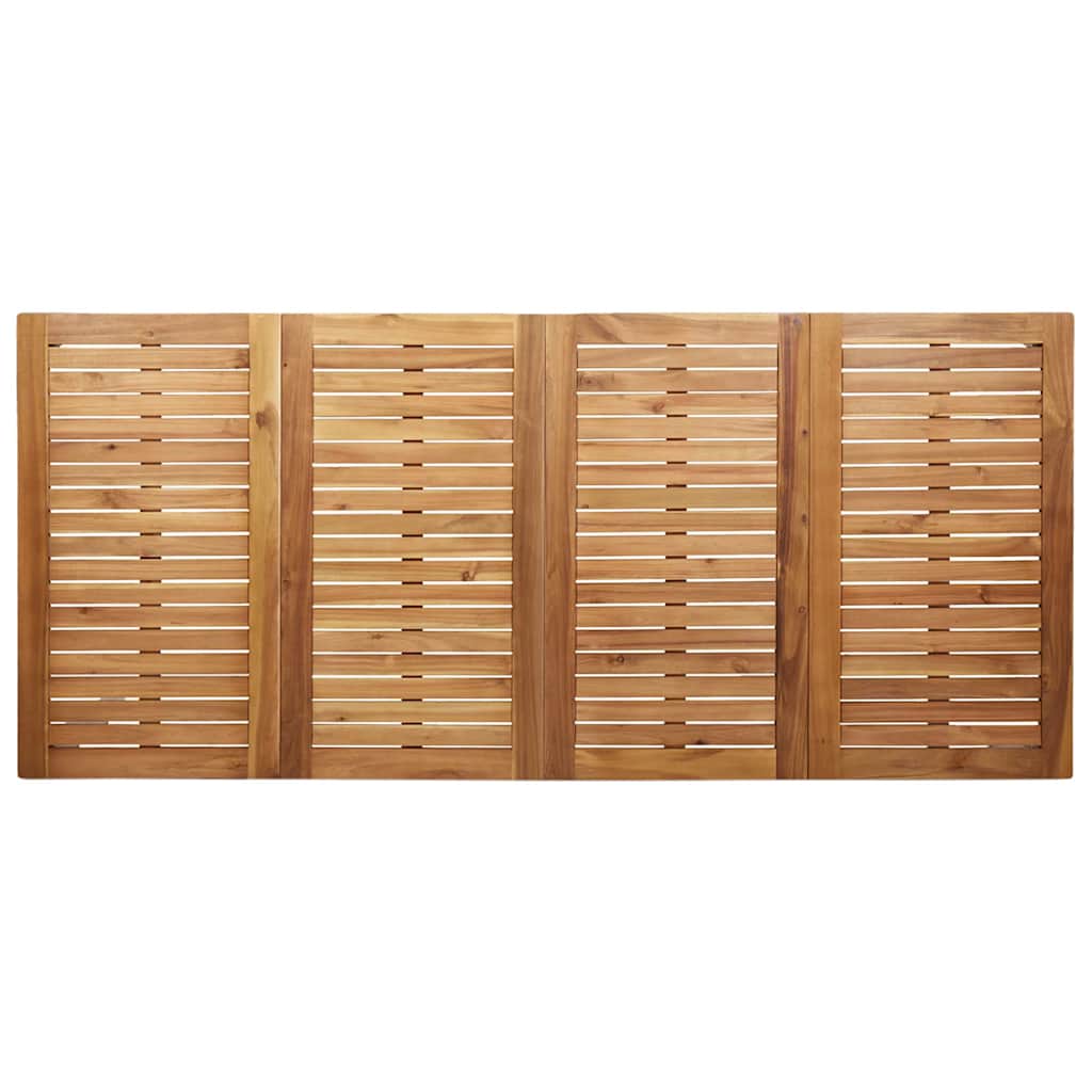Vrtni set za objed 9 pcs Smeđa Čvrsto teak drvo