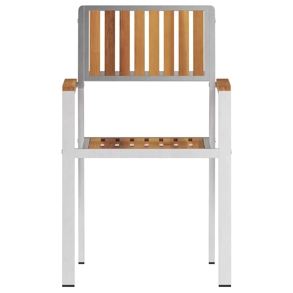 Vrtna stolica 6 pcs Smeđa 56 x 54,5 x 87 cm Čvrsto drvo akacije