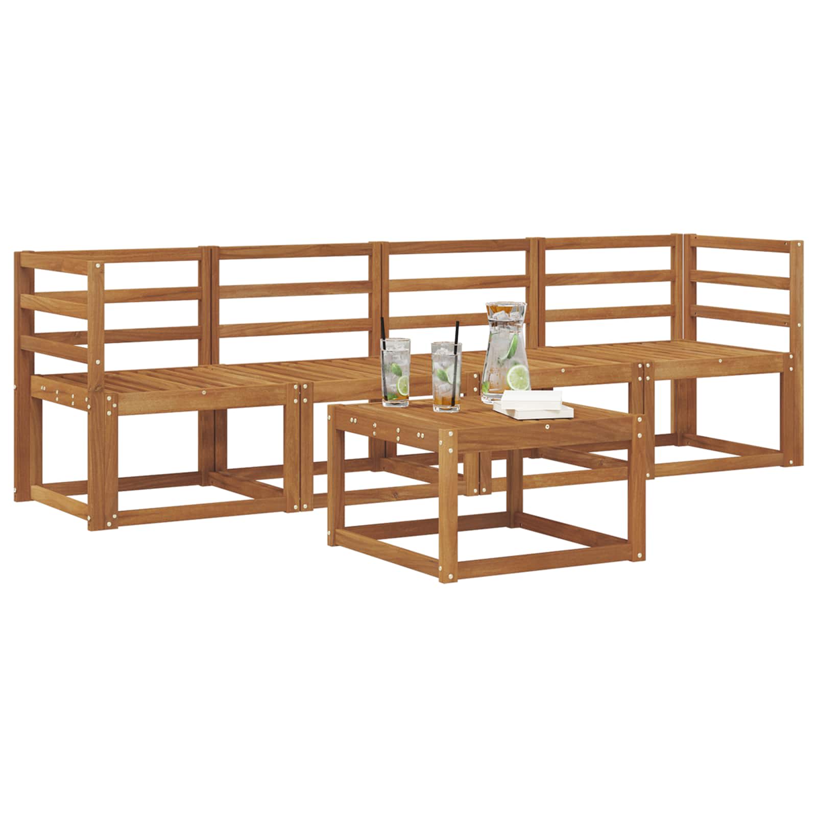Set vanjskih sofa 5 pcs Prirodna